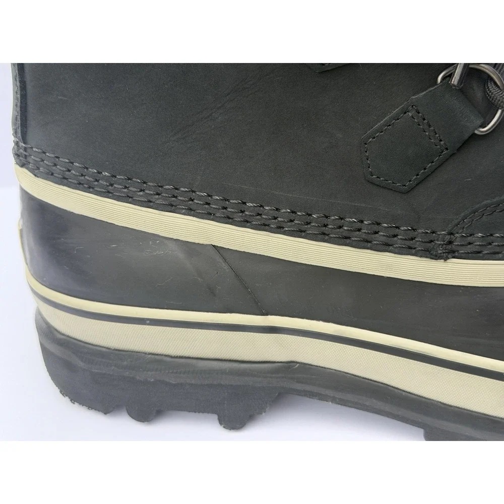 Sorel Caribou Waterproof Insulated Winter Boots Black Mens 11 1523773 NWOB